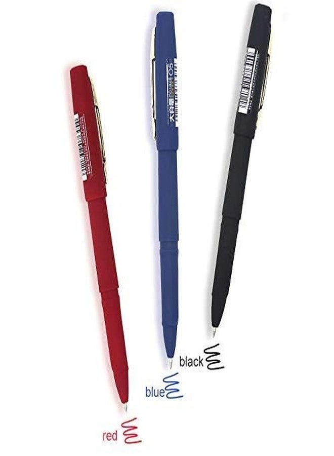 SCHUBERT | Baoke Three Blue Black Red Roller ball Pen Set, 0.7 mm Line Drawing Pen, Archival Ink Fine Point Tip Sketching Pens for Artists, Drawing Illustration - Image 2