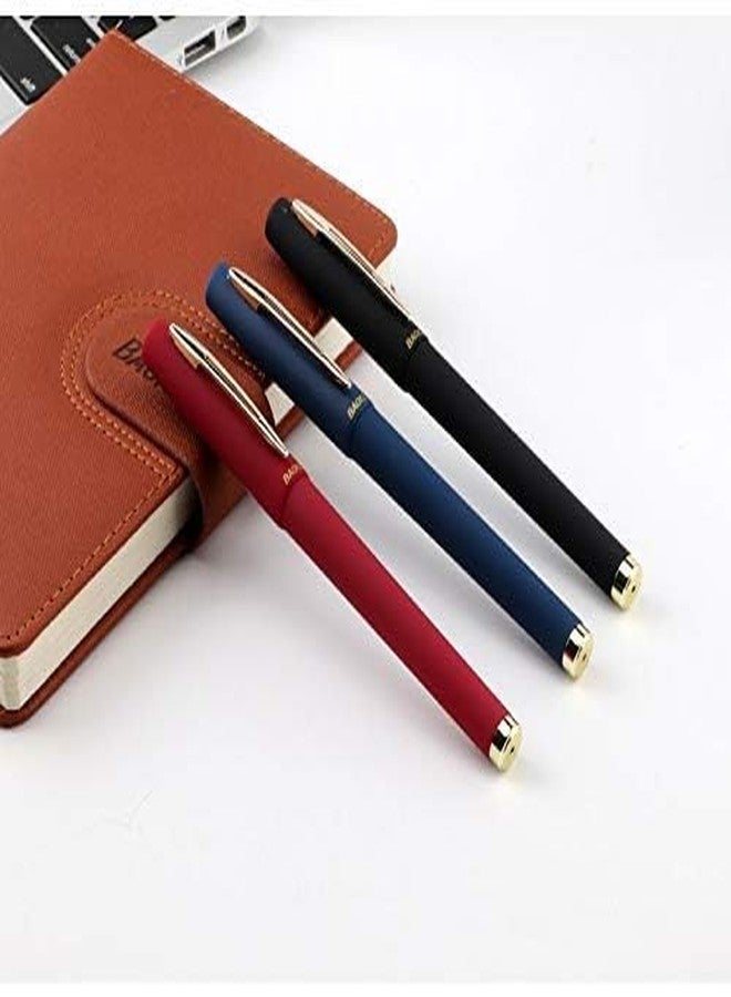 SCHUBERT | Baoke Three Blue Black Red Roller ball Pen Set, 0.7 mm Line Drawing Pen, Archival Ink Fine Point Tip Sketching Pens for Artists, Drawing Illustration - Image 5