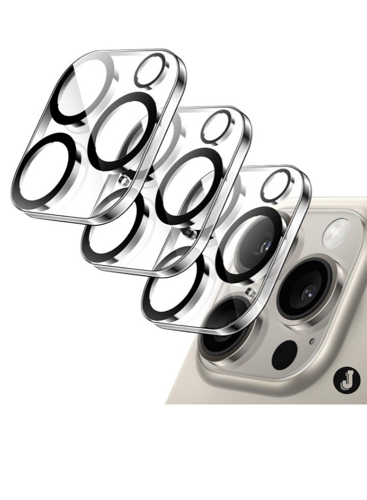 JAJEEK "3-Pack Camera Lens Protector for iPhone 16 Pro (6.3-Inch) & iPhone 16 Pro Max (6.9-Inch) – 9H Tempered Glass, Anti-Scratch, Case-Friendly, HD Clear, Night Shot Compatible" - Image 1