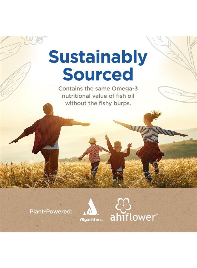 Wiley's Finest CatchFree Omega - Vegan, Non-GMO Fish Oil Alternative - Full Spectrum Omega-3 Liquid Supplement with Organic Plant-Based Algae Oil - 60 Softgels (60 Servings) - Image 5