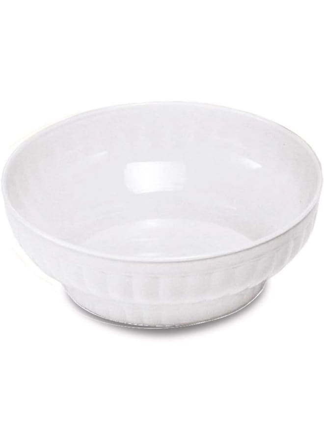 Stefanplast Stefan Plast Ribbed Salad-Bowl Cm. 18 White