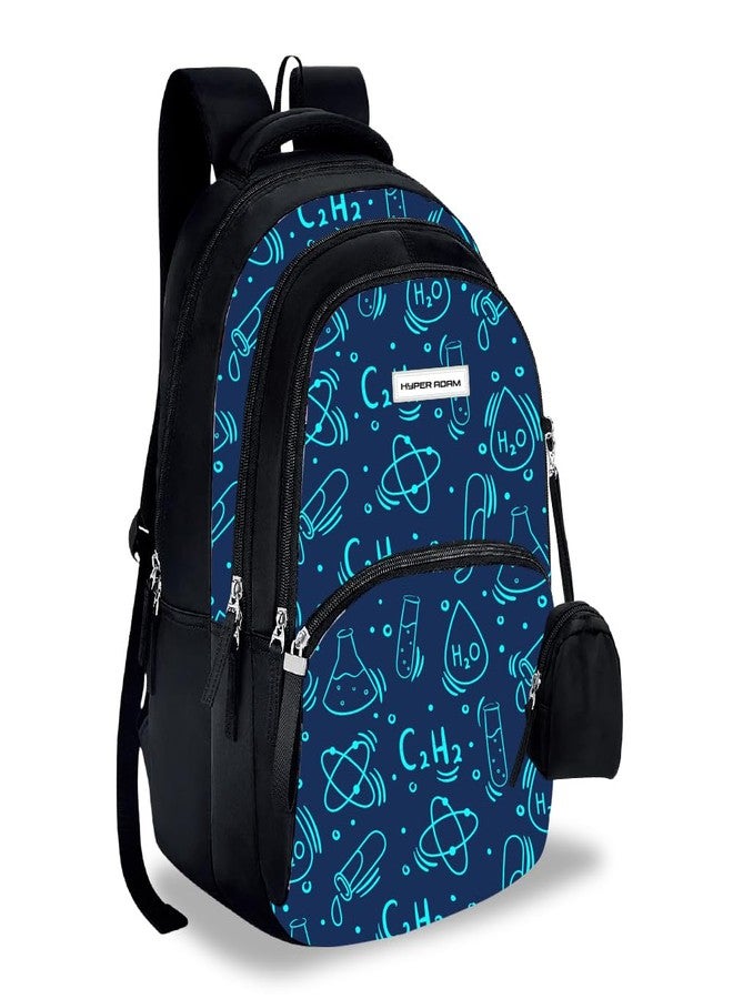 Hyper Adam 35 L School Bag For Kids | Waterproof Casual Backpack For Boys & Girls | College Bag | Tuition Bag |Traveling Back For Men and Women | With Extra Pouch & 1 Year Warranty (Science & Tech) - Image 1