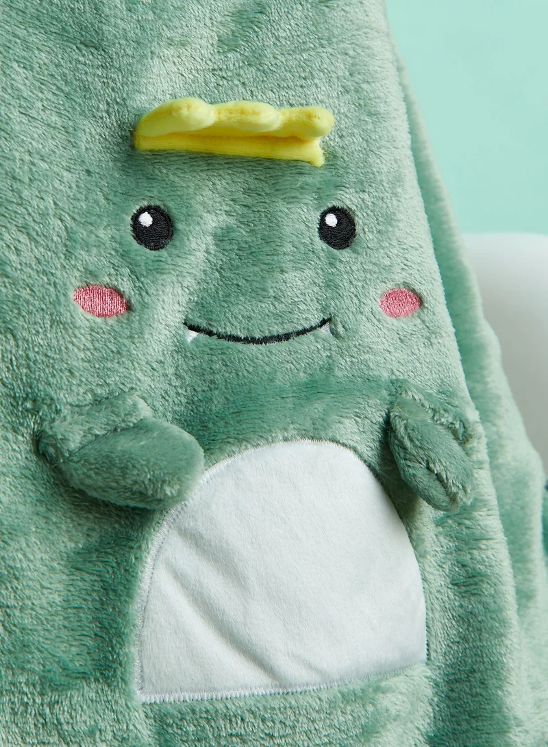 Pink Cactus Hooded Blanket