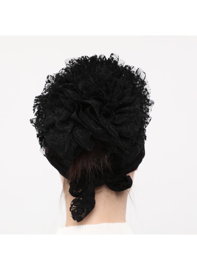 Sensu - Self-Lace, Frilly Hijab Bonnet - Image 1