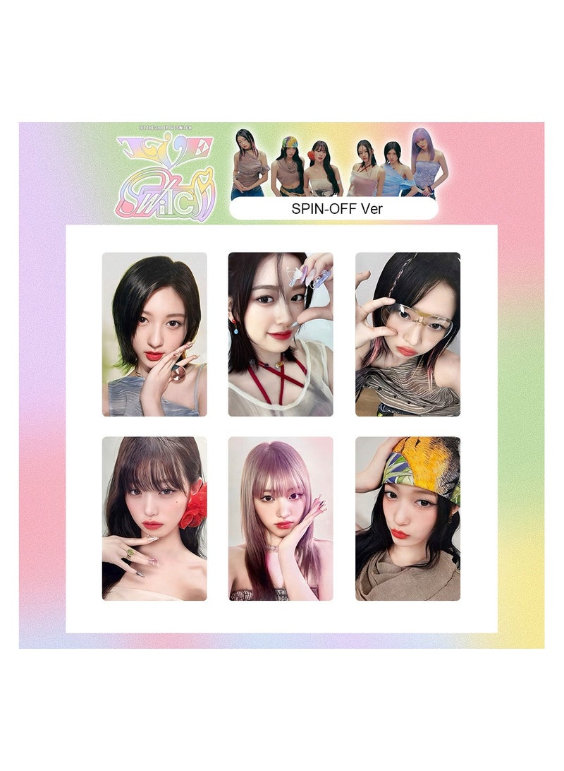 NIBEMINENT 6 Pcs Kpop IVE - IVE SWITCH Lomo Cards Card For Fans Collection Gifts