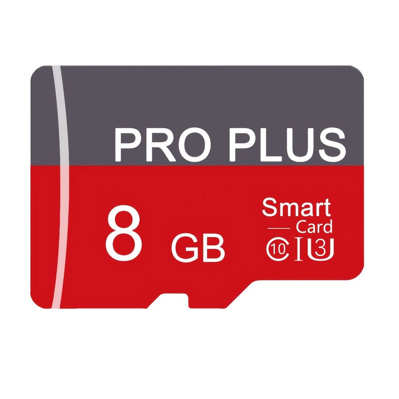 بطاقة ذاكرة سعة 8 جيجابايت مع قارئ USB ومحول، الفئة 10، UHS-I، A1، تدعم فيديو بدقة 4K، للهواتف الذكية والأجهزة اللوحية والكاميرات وأجهزة الألعاب وأنظمة صوت السيارات - Image 1