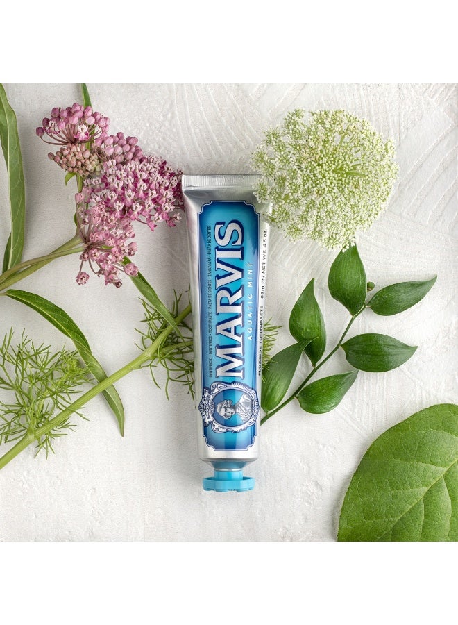 Marvis Aquatic Mint Whitening Toothpaste 85ml - Image 4