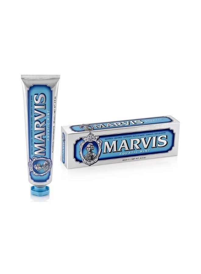 Marvis Aquatic Mint Whitening Toothpaste 85ml - Image 2