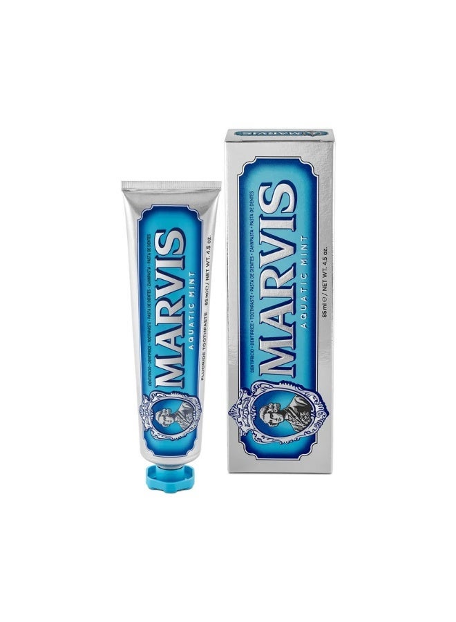 Marvis Aquatic Mint Whitening Toothpaste 85ml - Image 1