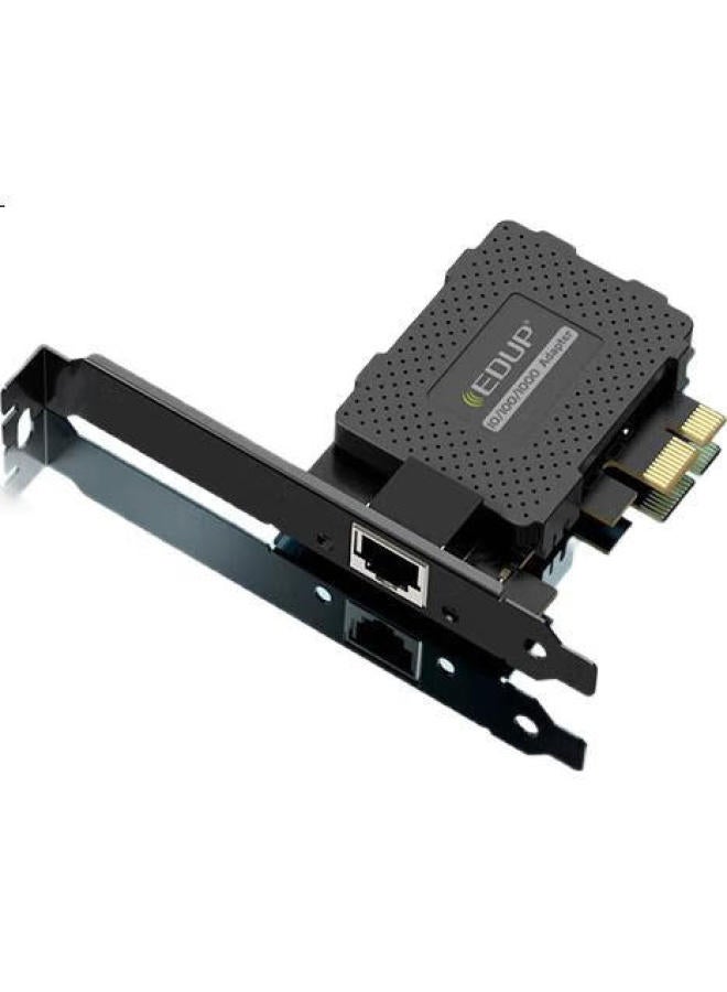 Edup Pci-E Gigabit Ethernet Card, Supports Remote Wake-Up Function, Desktop Computer Internal Wired Network Card, Gigabit Network Port Expansion Adaptive Ethernet Card Ep-9602Gs - Image 1