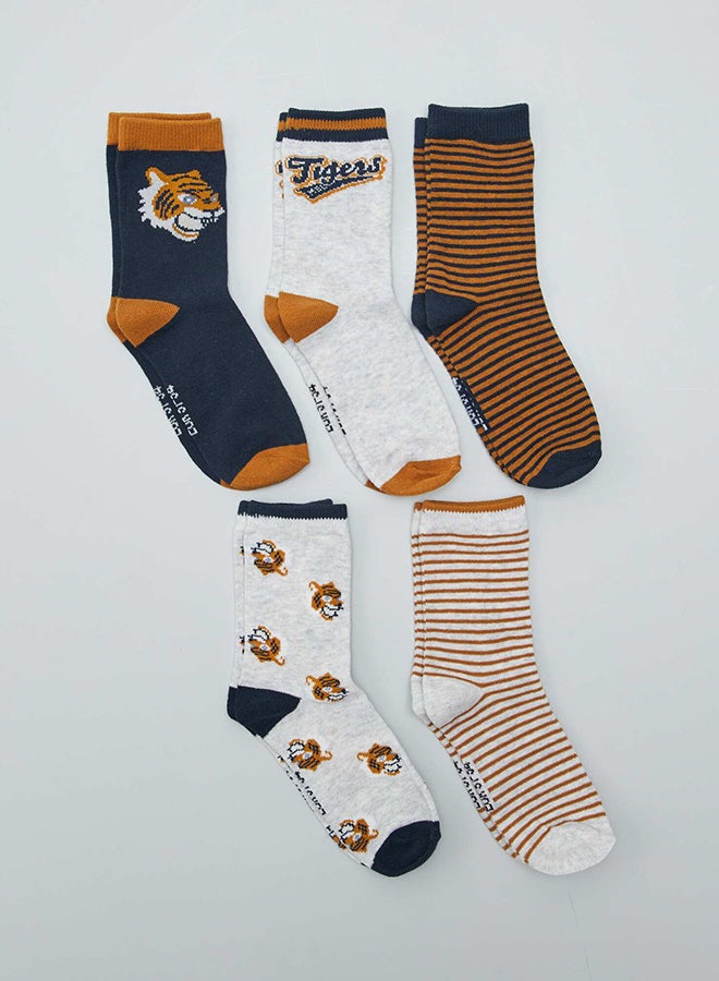 Kiabi Pack of 5 pairs of printed socks  - Image 2