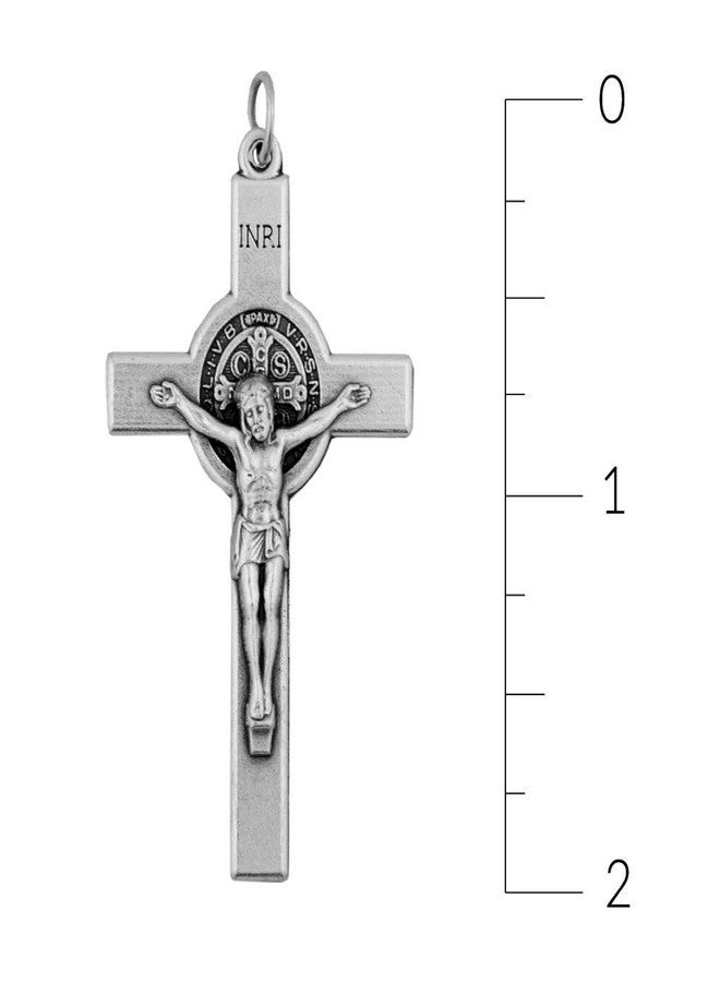 فينيراري صليب القديس بنديكت مقاس 2 بوصة مستورد من الفاتيكان (مجموعة من قطعة واحدة) - Image 4