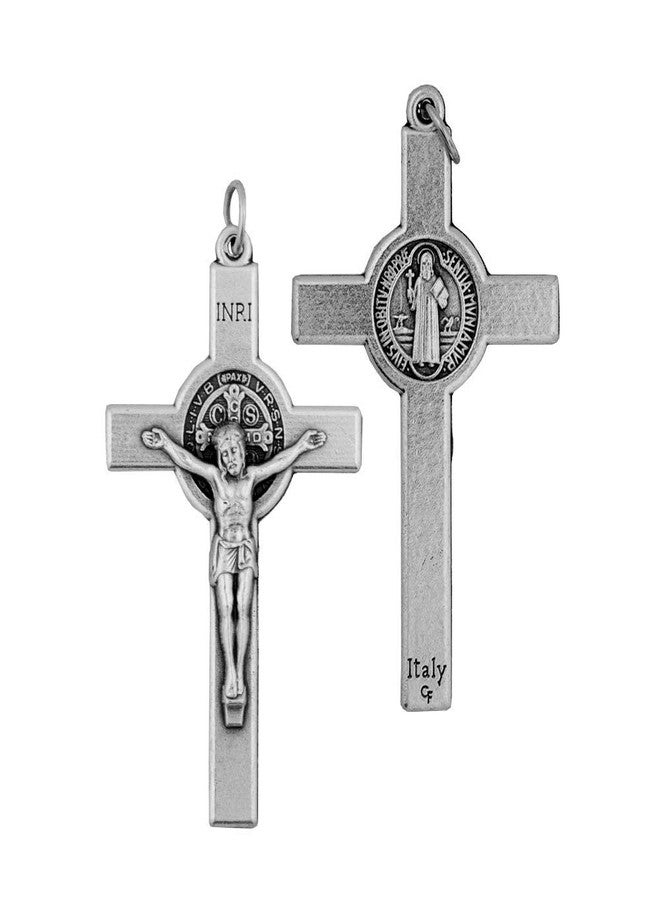 فينيراري صليب القديس بنديكت مقاس 2 بوصة مستورد من الفاتيكان (مجموعة من قطعة واحدة) - Image 3