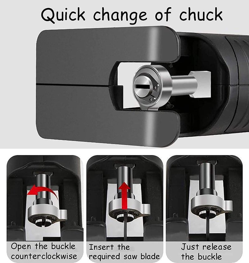 Inditrust Black Jigsaw attachment for drill machine Wide Applications Universal Portable Easily connect Wood Cutter - Image 4