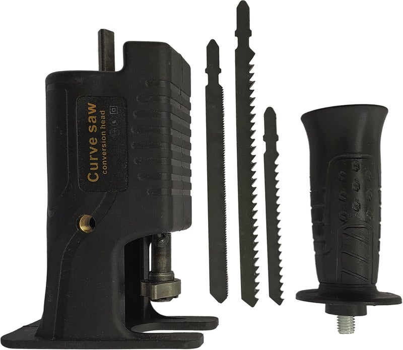 Inditrust Black Jigsaw attachment for drill machine Wide Applications Universal Portable Easily connect Wood Cutter - Image 1