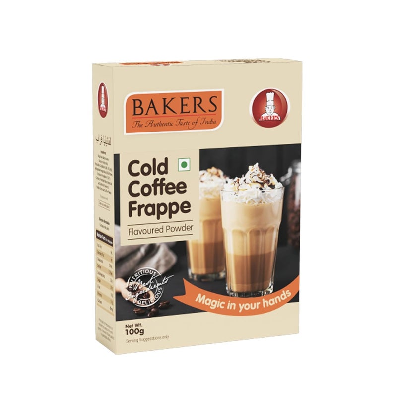 BAKERS Cold Coffee Frappe Powder,Vanilla Frappe and Belgian Choco Frappe Powder | 100% Veg | Refreshing & Creamy | for Frappe, Shakes & Cold Coffee | Pack of 3 (Each 100gm) - Image 4
