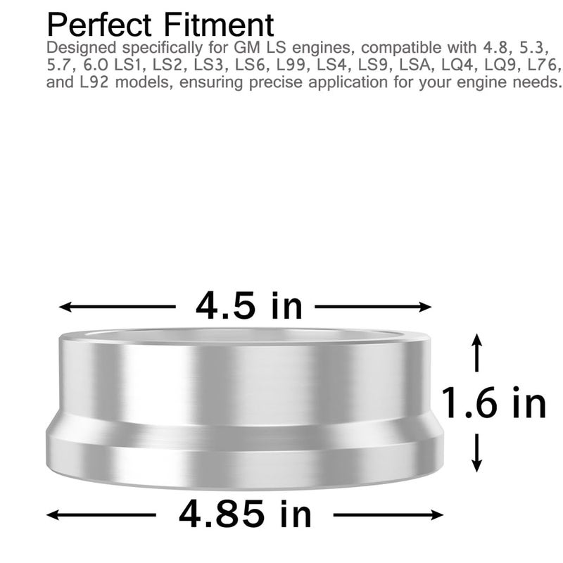 ELONN LS Rear Main Cover Alignment Tool & Seal Installer GM Gen III & IV Engines 4.8 5.3 6.0L LS1 LS2 LS3 LS6 LS7 LS9 LQ4 LQ9 - Image 2