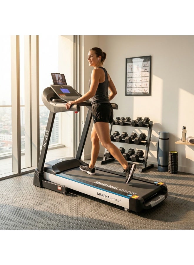 Marshal Fitness PKT-3150-1-TV 10.1" TV Screen Display Automatic Incline Low Noise 5 HP DC Motor Foldable Treadmill with Wifi Connectivity For Home Use - Image 3