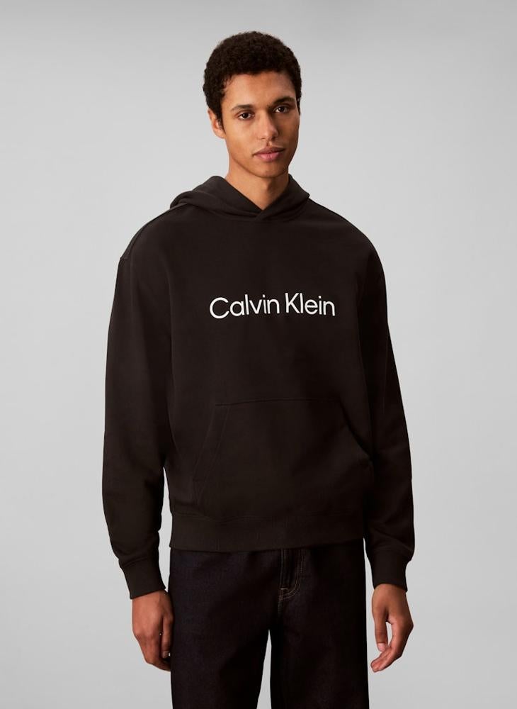 CALVIN KLEIN Long Sleeve Logo Graphic Hoodie  - Image 1