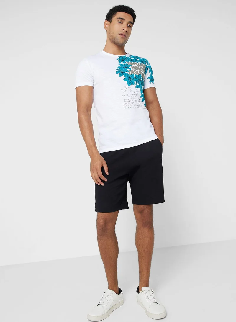 Being Human Printed Crew Neck T-Shirt