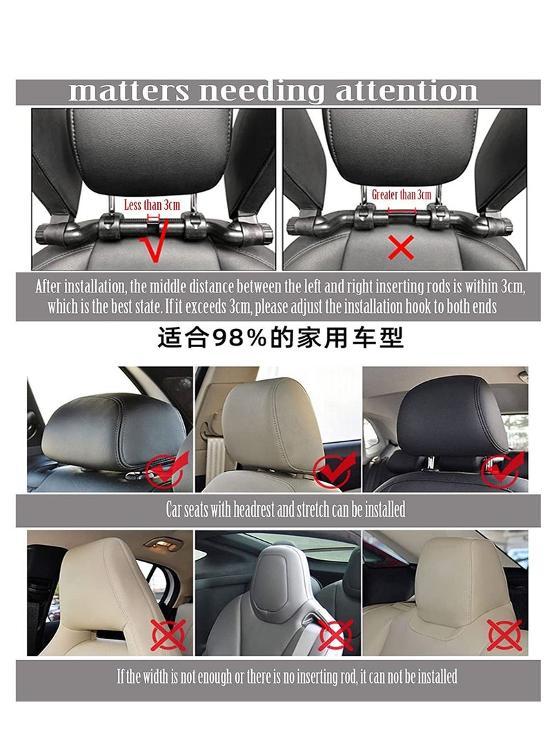 Generic - Car Seat Headrest Pillow,car seat Head Support Infant,Premium Seat Head Pillow,Grey Pillow,360 Degree Adjustable,for Children and Adults - Image 1