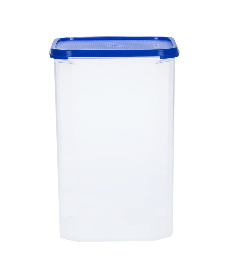 Varmora Magnum Square Smart Kitchen Storage Plastic Container –Blue Lid (7 Litres)(Pack of 1) - Image 2