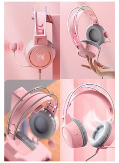 onikuma Gaming Headset With Mic Lightweight Headphones Rgb Aluminum Frame Noise Reduction Surround Sound Compatible PS4 PS5 Xbox One PC Mobile Phone  - Image 5
