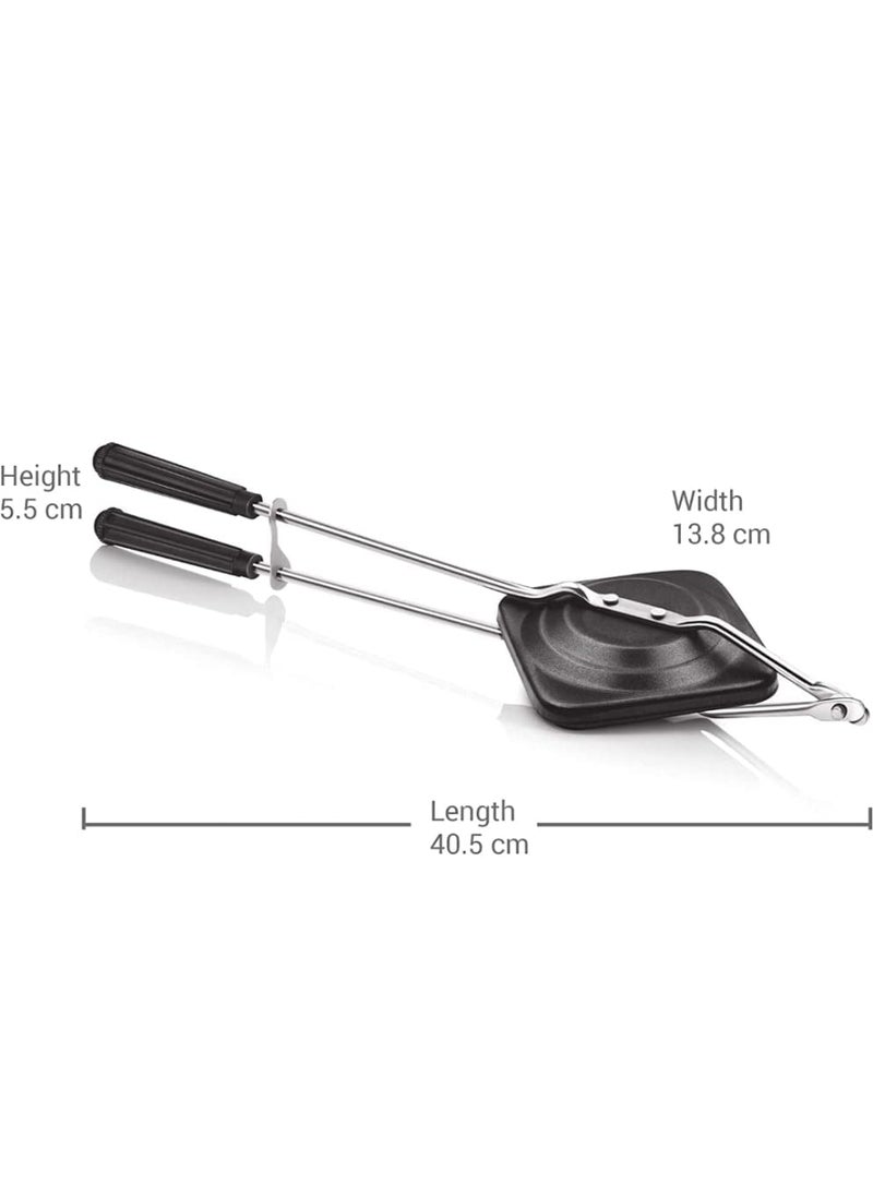 Silvester Silvester NonStick Sandwich Gas Regular ToasterBlack  - Image 4