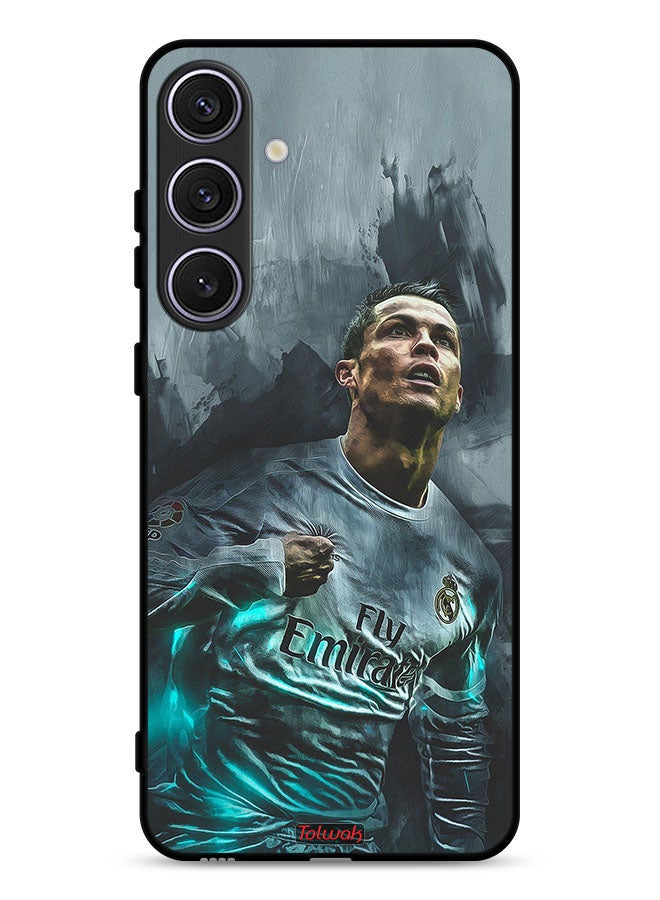 Tolwak Samsung Galaxy S24 Plus 5G Protective Case Cover Cristiano Ronaldo Art - Image 1