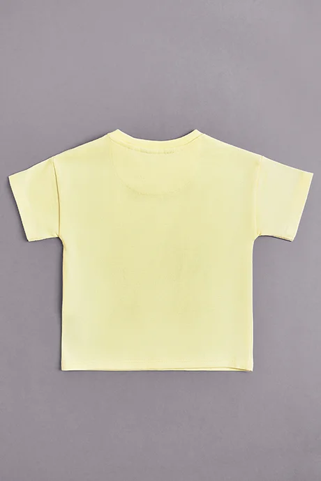 R&B Printed T-Shirt with Crew Neck and Short Sleeves