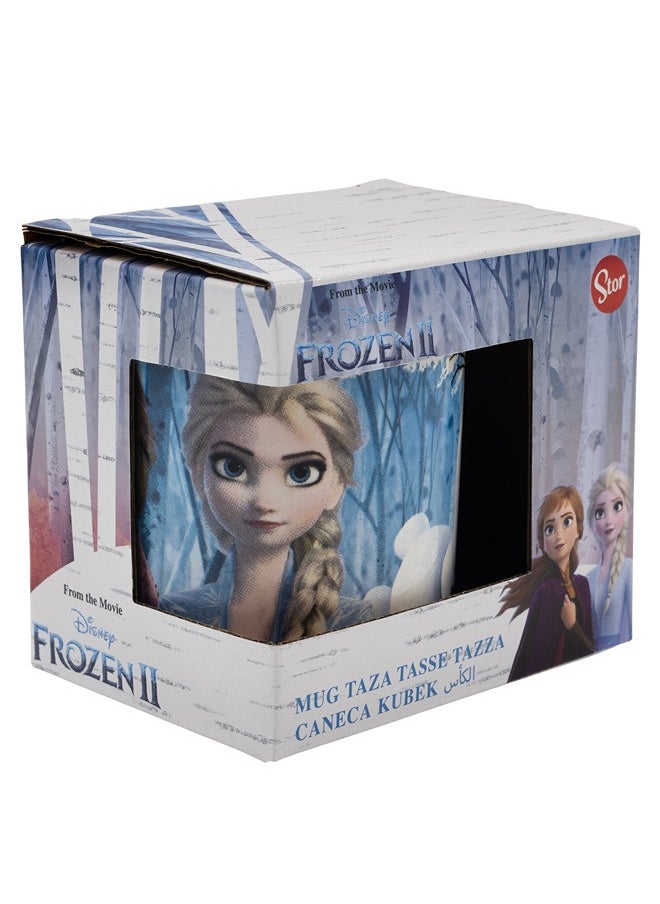 STOR STOR Disney Mug Ceramic Frozen Ii 240Ml With Handle| Set Of 1 Pcs Tea/Coffee Round Shape| Microwave & Dishwasher Safe, Freezer Safe | Ideal For Daily Use Coffee, Tea, Milk & Gifting,Color Multicolor  - Image 3
