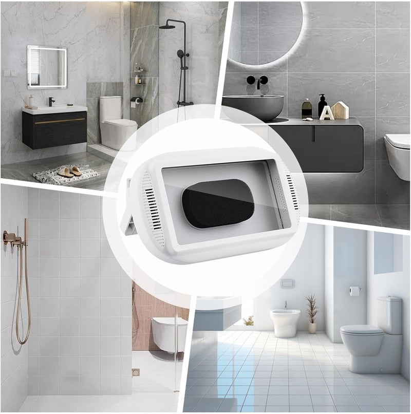 Waterproof Shower Phone Holder,Suction Wall Cell Phone Holder Stand - Shockproof Shower Smartphone Case - for Bathroom Kitchen Bedroom Dormitory Hotel Indoor Glass Tile Mirror - Image 4