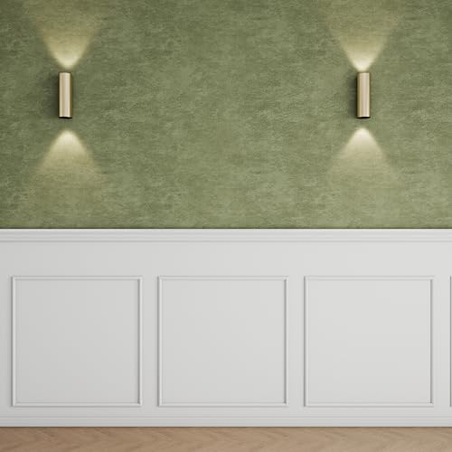 Colingmill 3 Set Accent Wall Molding Kit Premade Wainscoting Panels Wall Molding Peel and Stick Panel White Pre Cut Trim for Walls Picture Frame Molding for Home Decoration315x315 Inch - Image 1