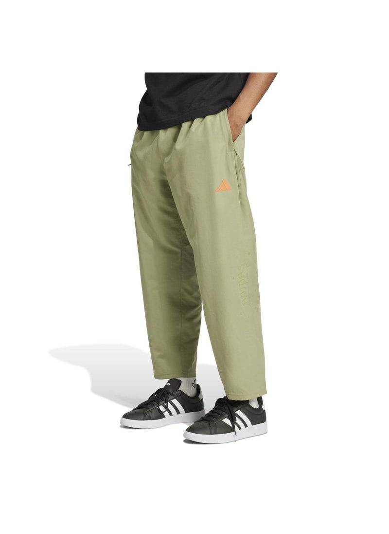 اديداس بنطلون تدريب رجالي أخضر     مقاس - Image 1