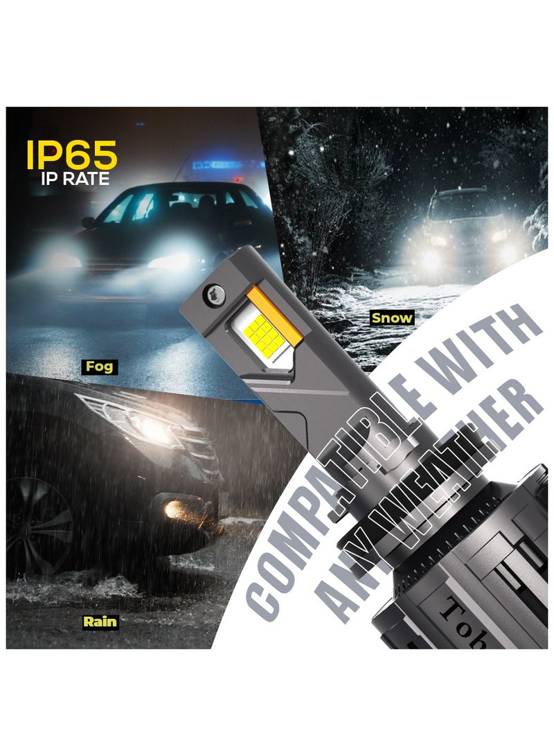 توبيز مصباح أمامي LED للسيارة من توبي TF200 H4، قطعتان، أصلي، 200 واط/القطعة، قوة 20000 لومن/القطعة، بدرجة حرارة لون 6500 كلفن - Image 5