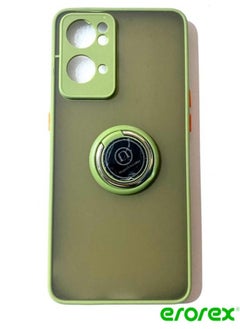 erorex Protective Case Cover For Reno 7 5g With Magnetic Ring Holder Green 