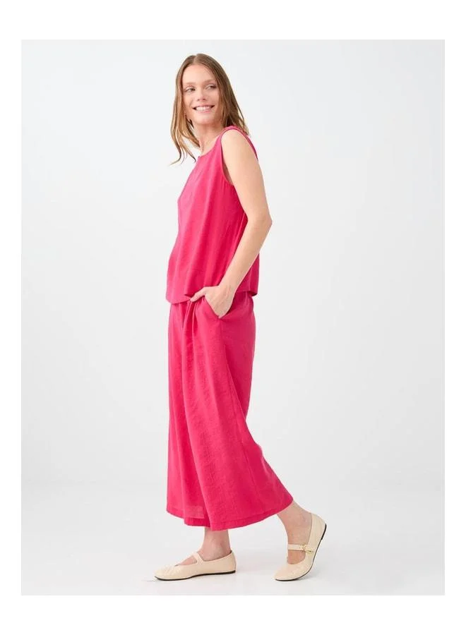 Jimmy Key Fuchsia Straight Cut Woven Pants.