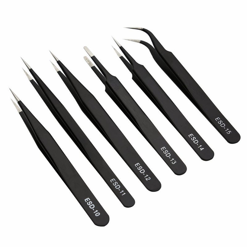 SCOUT ESD-801 Tweezers Set - 8 Pcs - Image 1