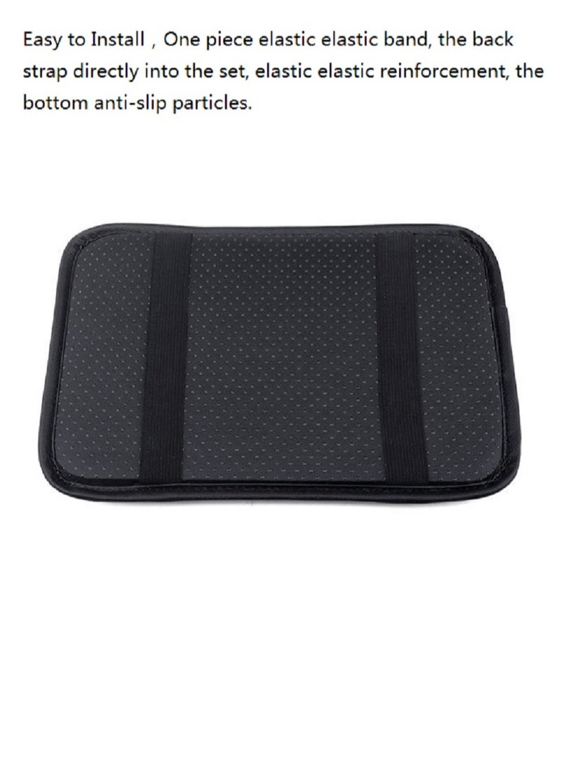 Zikra Car Center Console Cushion Pad Universal Waterproof Car Armrest Seat Box Cover Auto Arm Rest Protection Vehicles Interior Accessories Fit for Most Cars Vehicles SUVs Black - Image 5