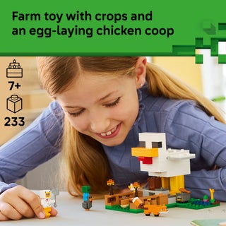 Minecraft Chicken Farm Gaming Toy with Figures 21585 (Age 7+, 233 Pieces) - view 3