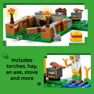Minecraft Chicken Farm Gaming Toy with Figures 21585 (Age 7+, 233 Pieces) - view 4