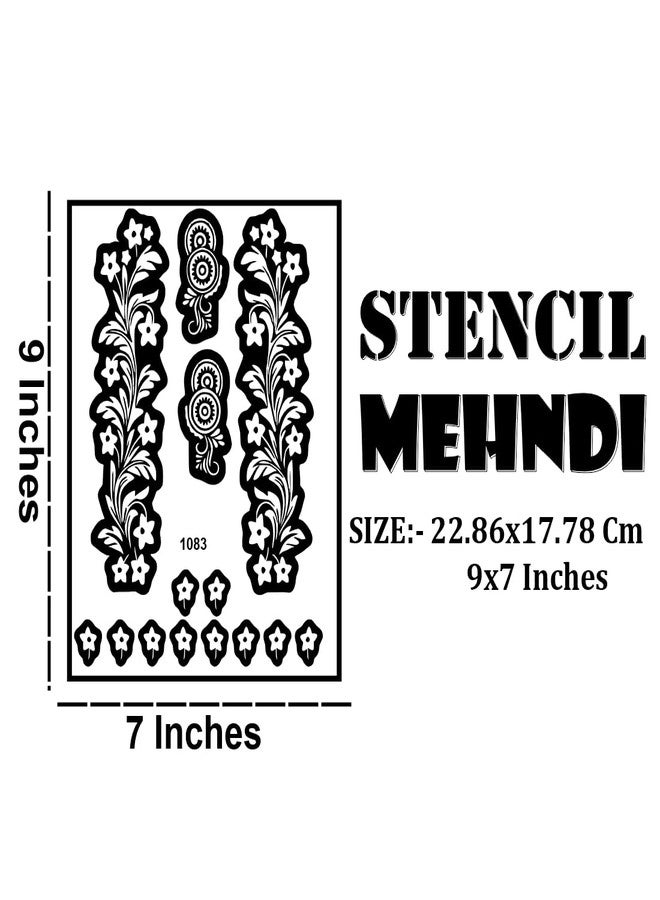 Komstec Quick Dry Mehndi Stencil Stickers for Festivals - Image 3