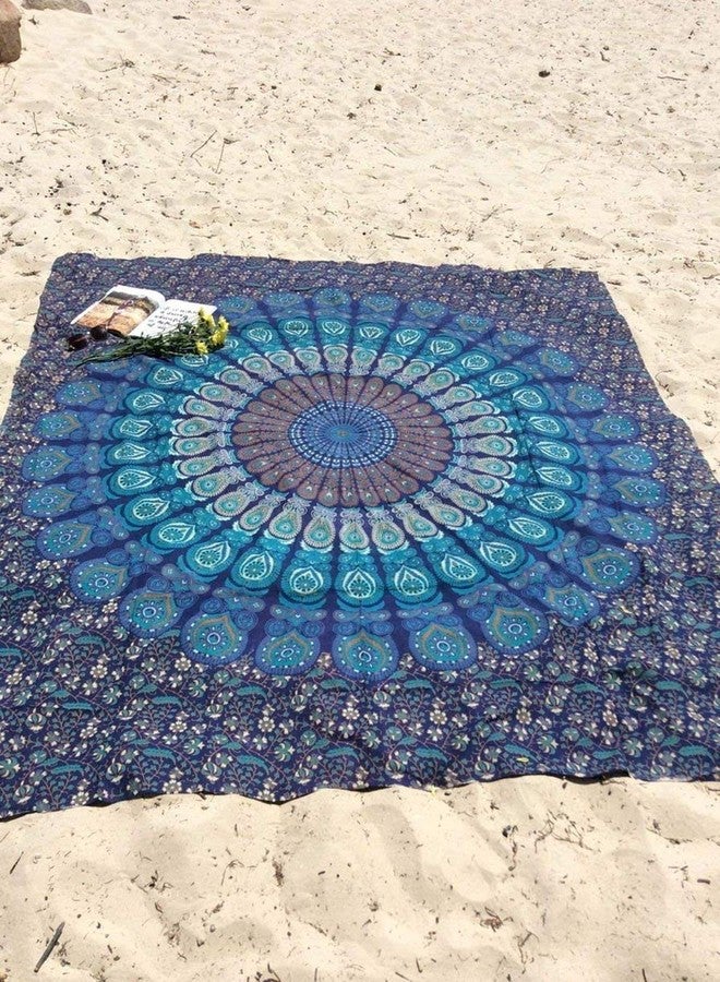 NOKHWAL Bedsheet Tapestry Wall Hanging Mandala Tapestry Handmade Printed Design Cotton Wall Hanging Tapestry Wall Hanging Bedsheet Wall Décor Poster (L, 84x54 Inches) - Image 2