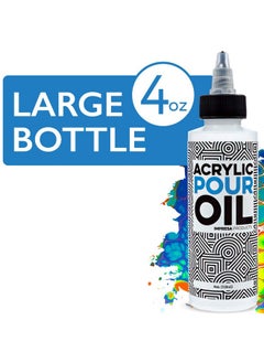 IMPRESA Acrylic Pouring Oil 100% Silicone Ideal Silicone Lubricant For Art Applications Large 4 Ounces (Includes Pipette) Made In The Usa  - Image 2