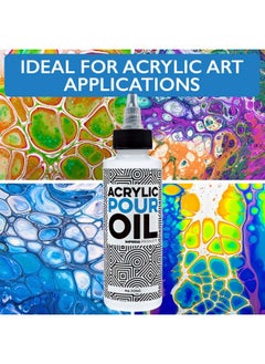 IMPRESA Acrylic Pouring Oil 100% Silicone Ideal Silicone Lubricant For Art Applications Large 4 Ounces (Includes Pipette) Made In The Usa  - Image 5