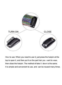 Edoneery 19.7 Inch Clip In Hair Fairy Tinsel Kit Clips Clip On Glitter Hair Tinsel Extensions 12 Colors  - Image 3