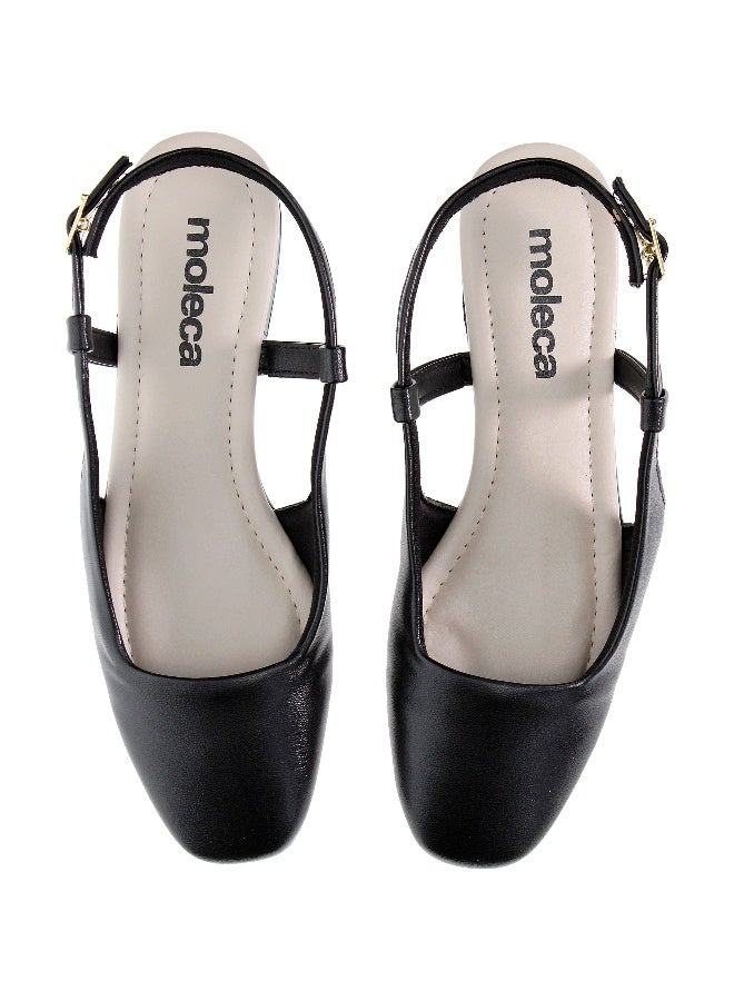 Moleca Ladies Low Heel Sandals Black | Made In Brazil - Image 3