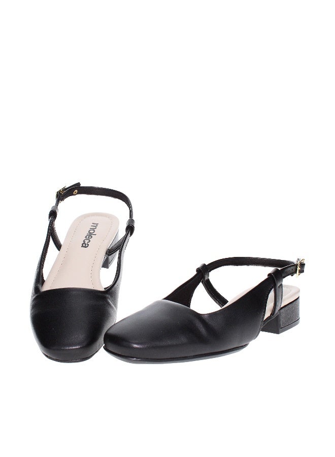 Moleca Ladies Low Heel Sandals Black | Made In Brazil - Image 5