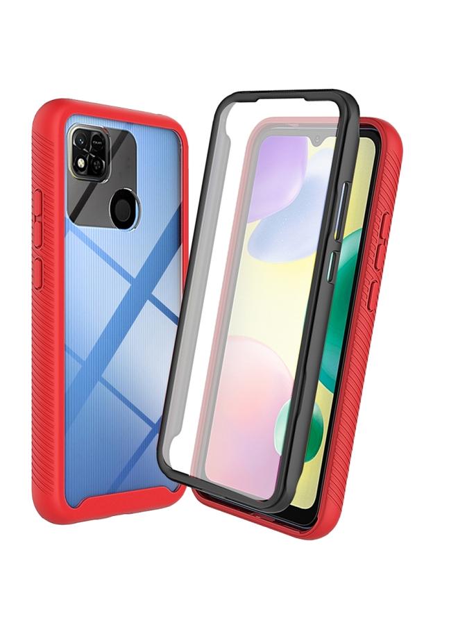 Green Tiger Xiaomi Redmi 10A 9C Starry Sky Full Body Hybrid Shockproof Phone Case Red - Image 1