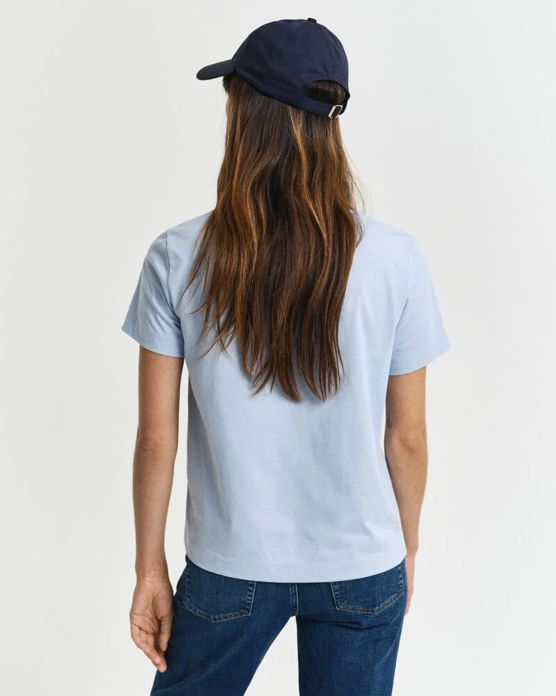 GANT Gant Regular Shield Ss V-Neck T-Shirt
